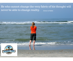 He who cannot change the very fabric of his thought will never be able to change reality